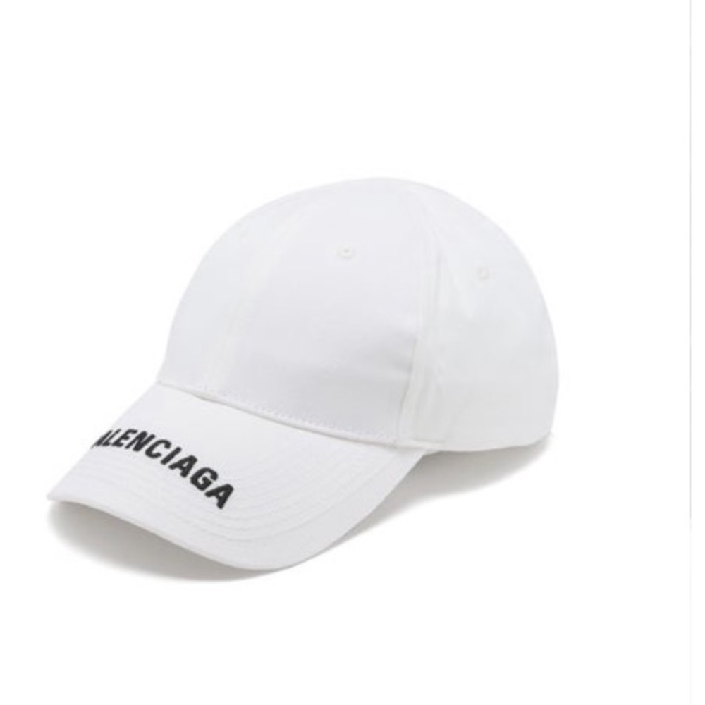 Balenciaga Unisex White Baseball Cap